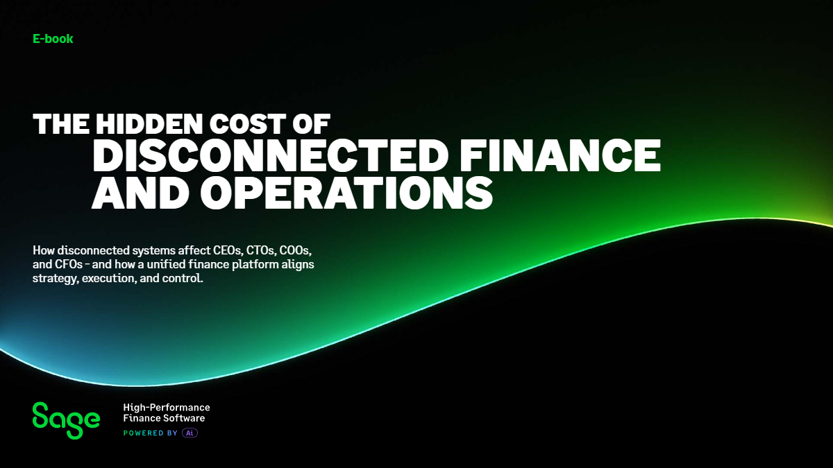 The Hidden Cost of Disconnected Finance and Operations cover
