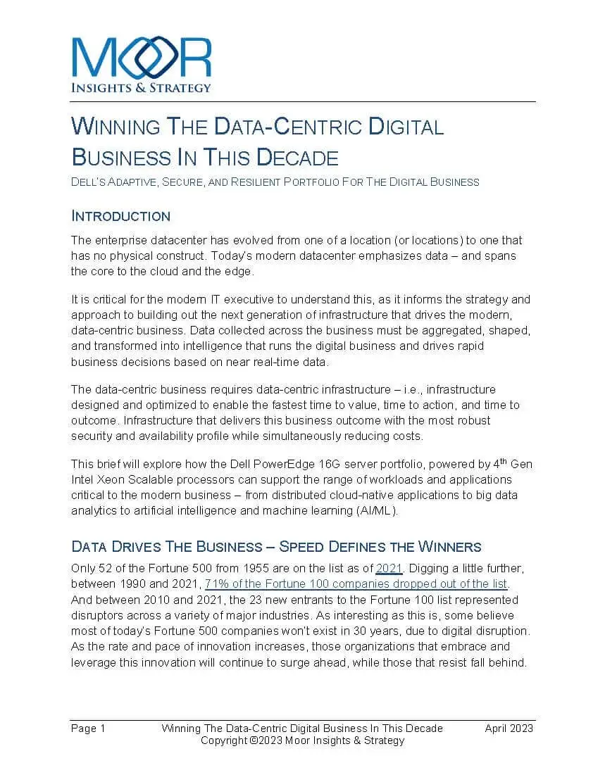 WINNING THE DATA CENTRIC DIGITAL BUSINESS IN THIS DECADE