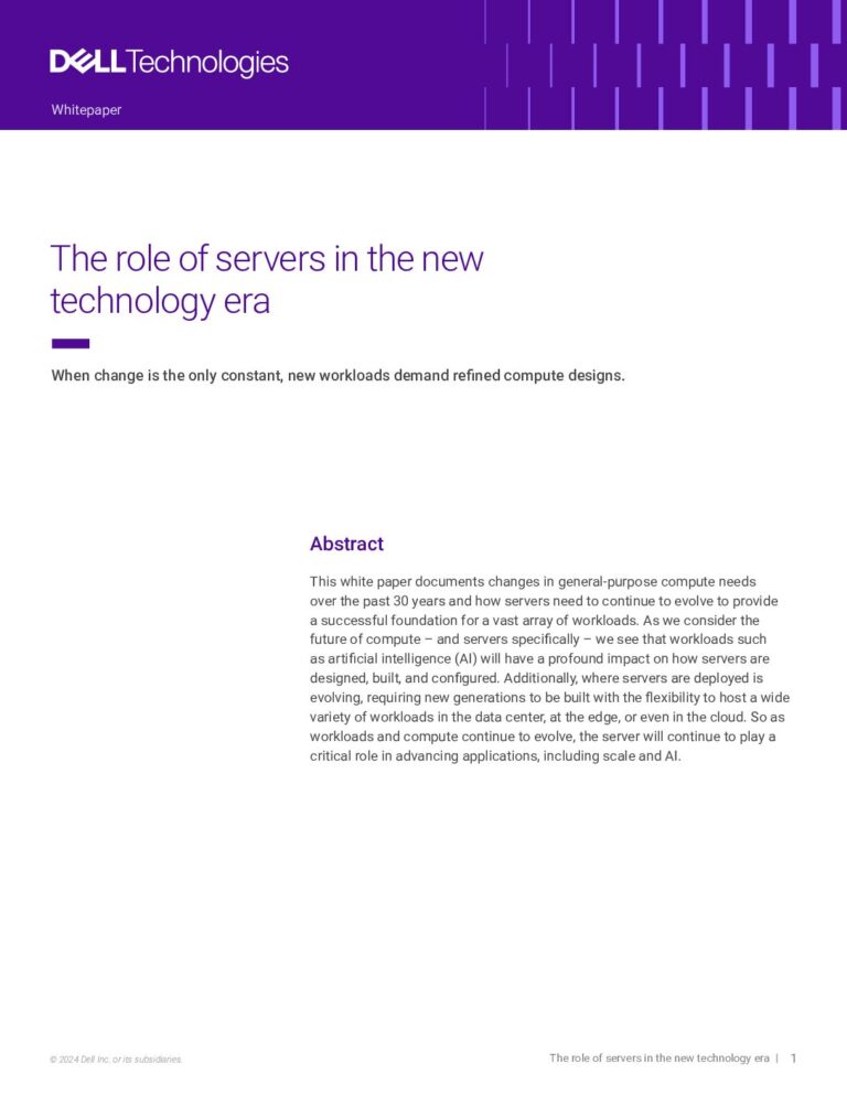 The role of servers in the new technology era