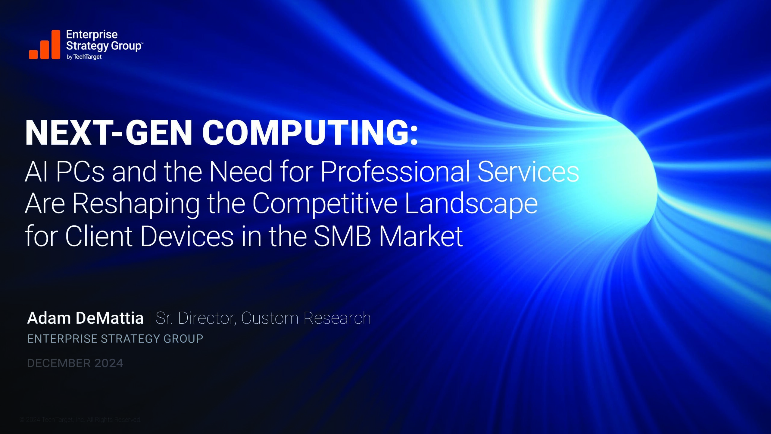 NEXT-GEN COMPUTING: AI PCs and the Need for Professional Services Are Reshaping the Competitive Landscape for Client Devices in the SMB Market